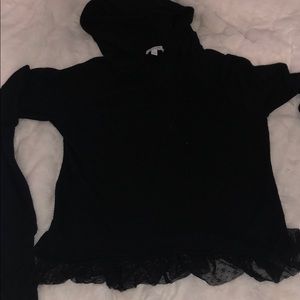 Delia’s Long sleeve hooded shirt